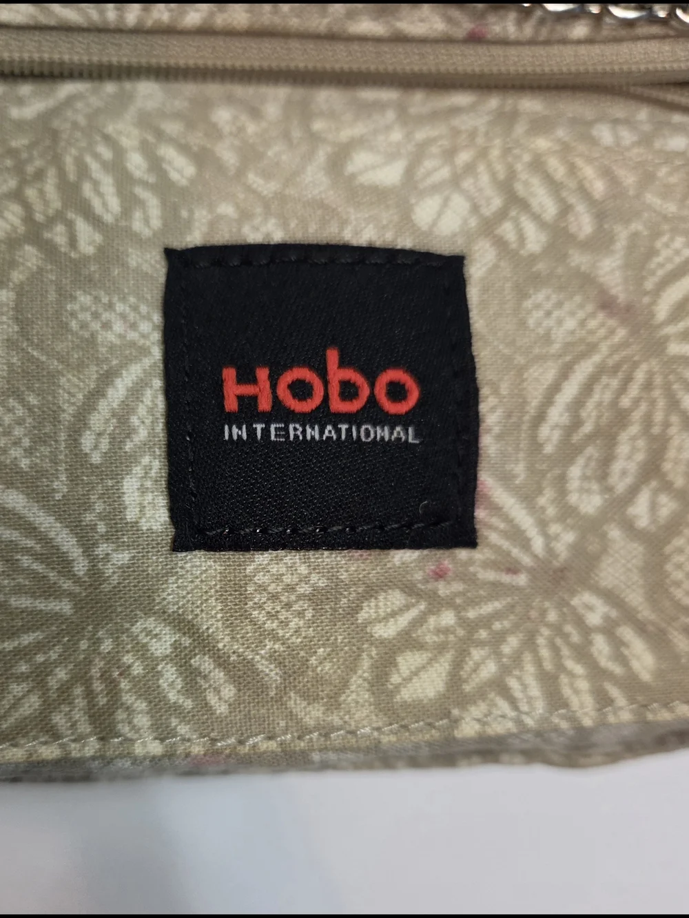 HOBO Black Leather Frame Clutch with Silver-Tone Chain
